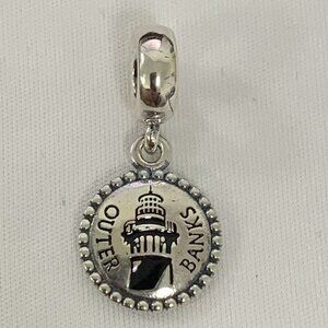 Pandora Outer Banks Lighthouse Exclusive Charm, S925 Silver Jewelry